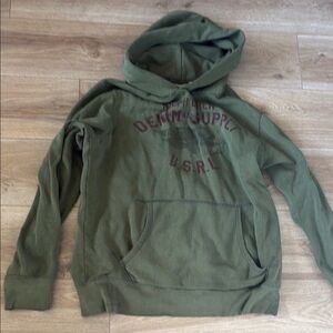 Denim & Supply Ralph Lauren Green Hoodie Sweatshirt